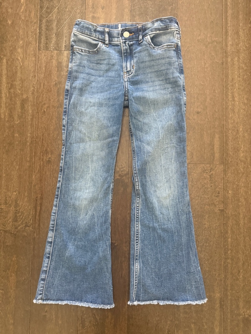 Girls Abercrombie 7/8 flare jeans